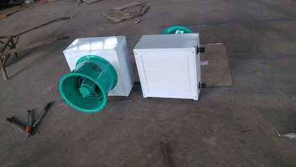 山東德州武城工業(yè)廠房車(chē)間防爆型蒸汽熱水電加熱暖風(fēng)機(jī)廠家